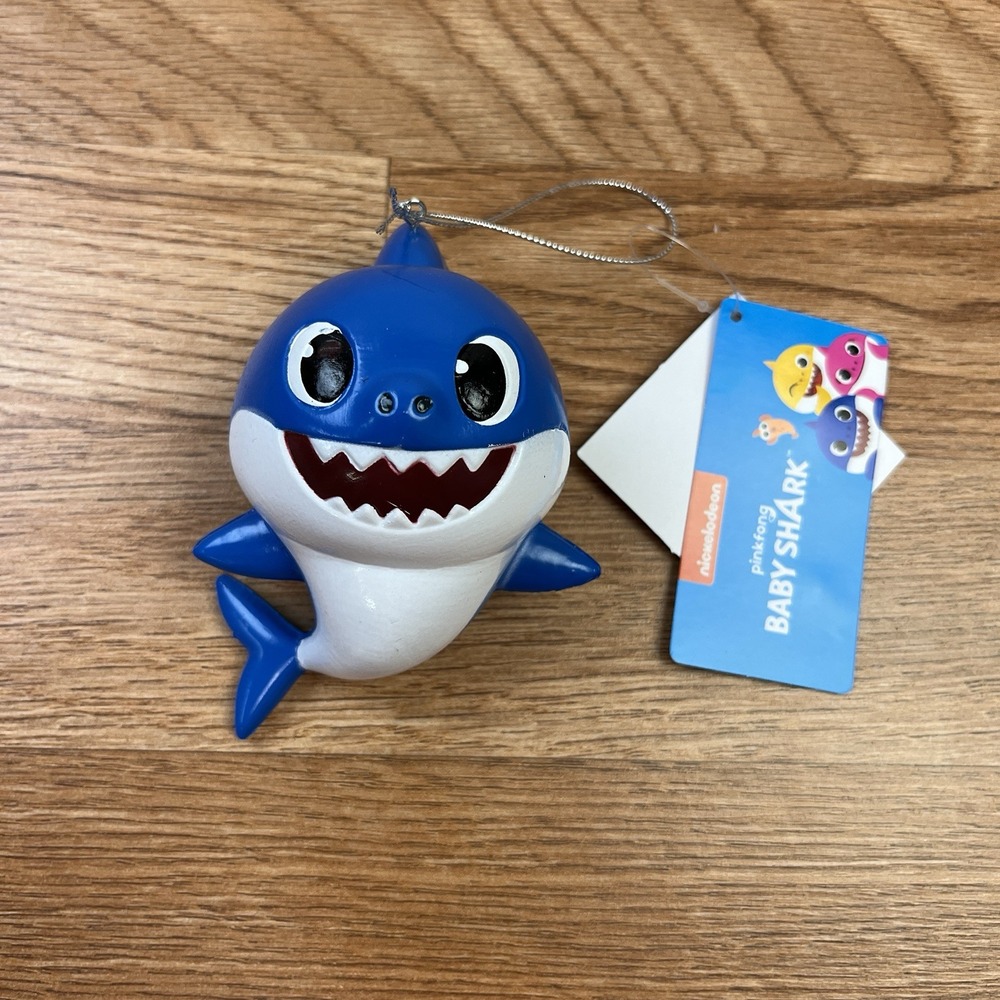 pinkfong Baby Shark Licensed Christmas Ornament‎ 3" x 4" NEW
